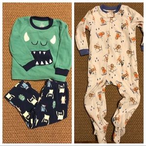 2 Pairs of Carter’s 3T Winter Jammies! So Cute!